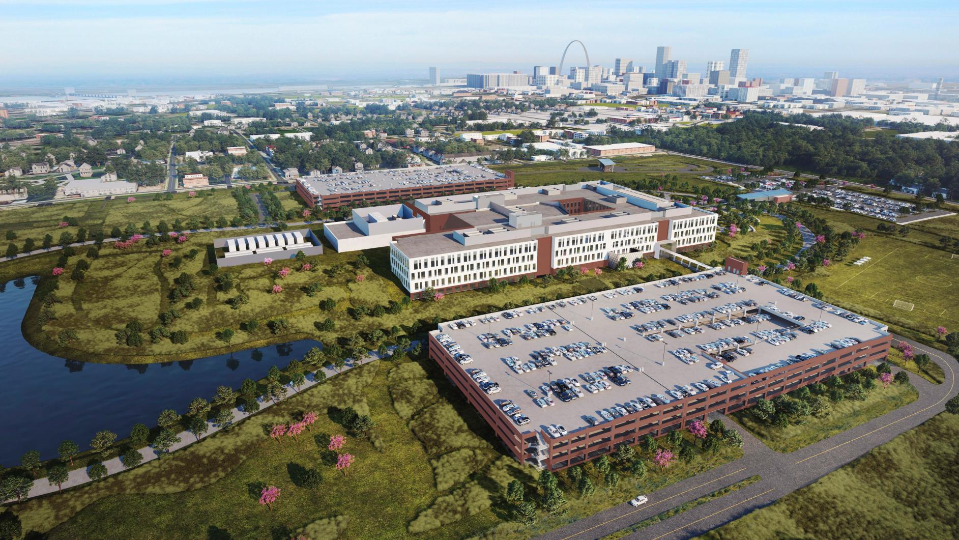 The U.S. Army Corps of Engineers and the National Geospatial-Intelligence Agency (NGA) reveal concept renderings for the Next NGA West (N2W) campus from the design-build team McCarthy HITT winning proposal. The entirety of the campus is anticipated to be