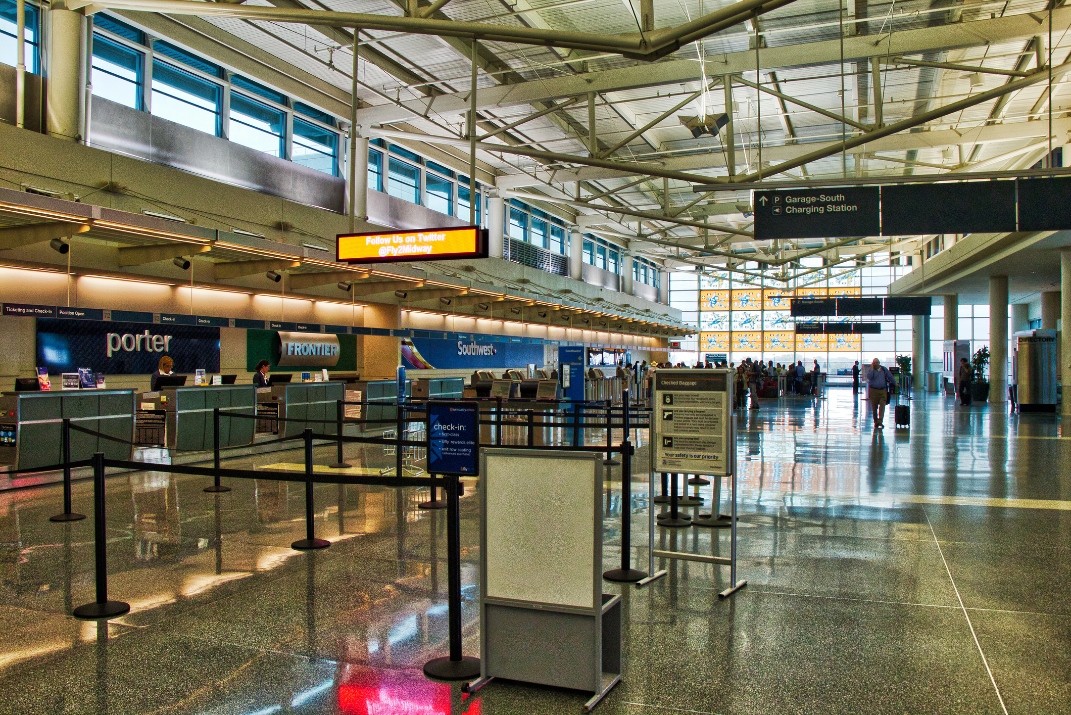 This is Chicago – Chicago Midway International Airport (MDW) check-in Kiosk
